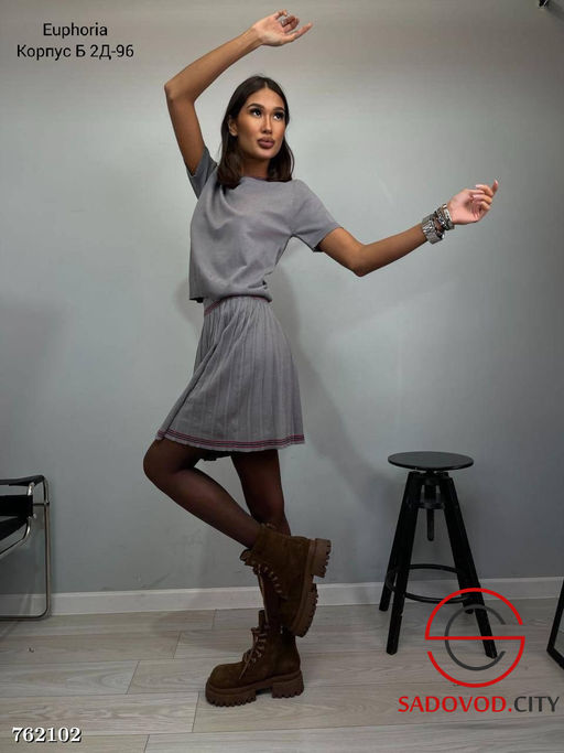 Женский костюм двойка с юбкой - Bruno фото 7