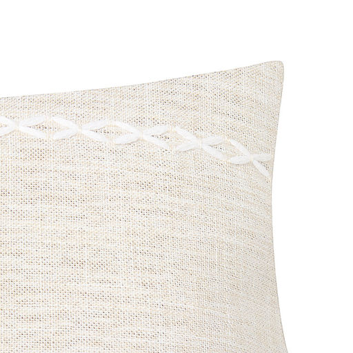 Наволочка декоративная Этель Косичка цвет молочный,45х45 см полиэстер  фото 2
