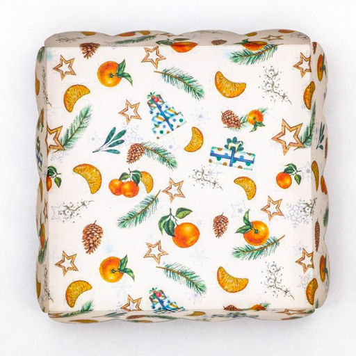 Цена за 10 шт. Коробка для печенья, «Новогодние чудеса», 12×12×3 см