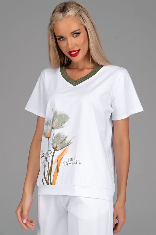 Футболка Анисия (хаки) - Эльза фото 5