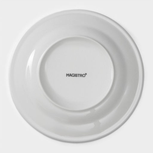 Десертные тарелки Magistro Basic bistro, d=16.5 см, набор 6 шт., фарфор, белые