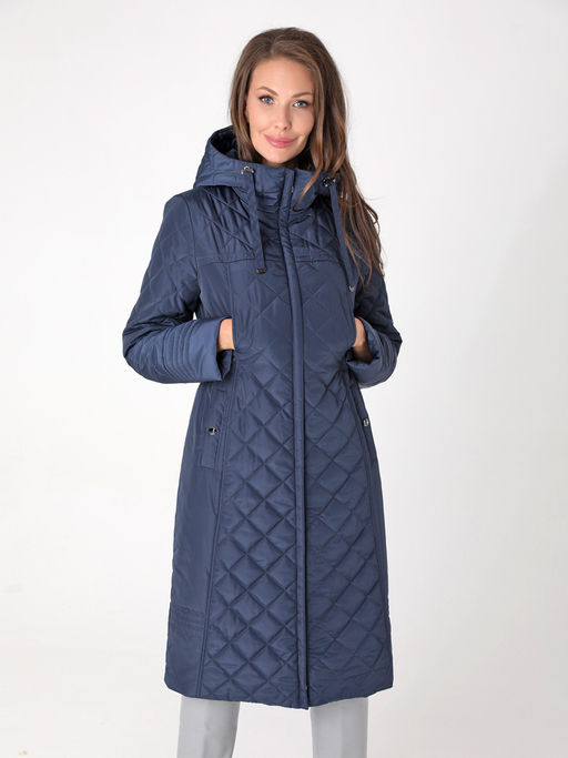 24316 Пальто дем. т.синий - Dizzyway фото 2