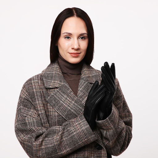 Перчатки женские, безразмерные, без утеплителя, цвет чёрный - Simaland фото 4