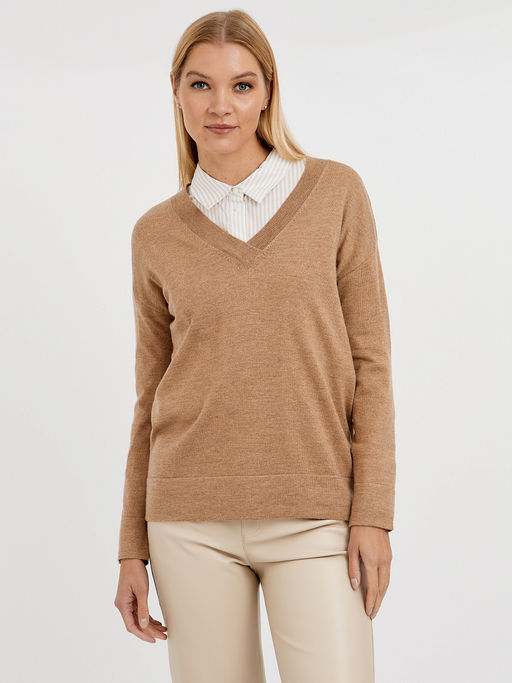 пуловер женский базовый из шерсти - Glenfield фото 6