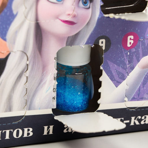 Адвент - календарь новогодний Холодное сердце: Химические опыты, детский, 9 окошек с подарками: 9 опытов - Disney фото 11
