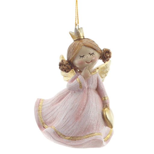 Фигурка декоративная подвесная "Ангел", L5 W4,5 H7 см, 2в.