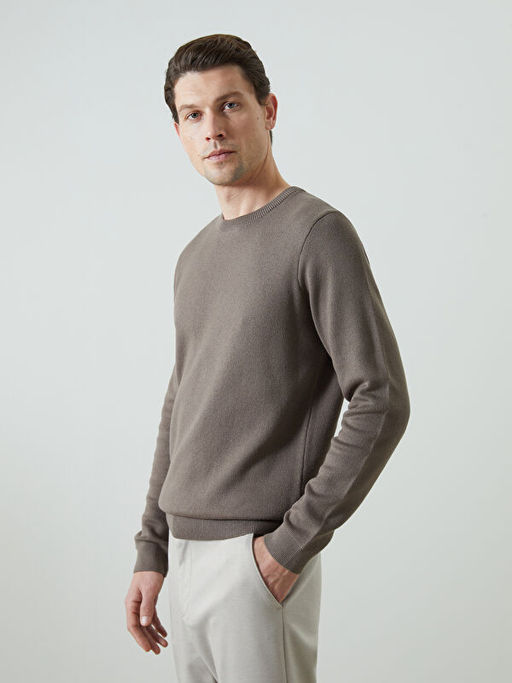 Bisiklet Yaka Erkek Triko Kazak