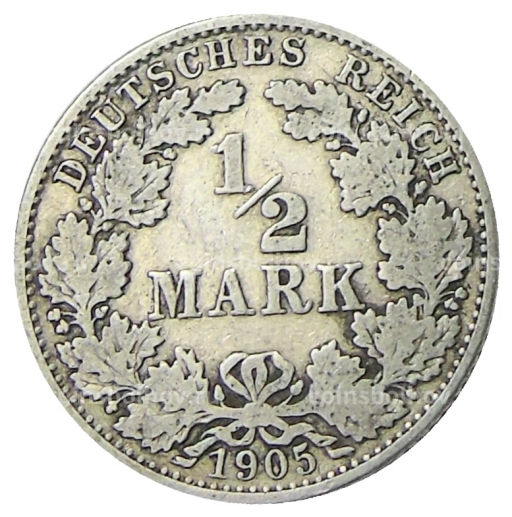 1/2 марки 1905 года G Германия