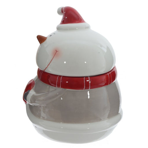 Конфетница "Веселый снеговик", 1000 мл, L14 W14,5 H19 см