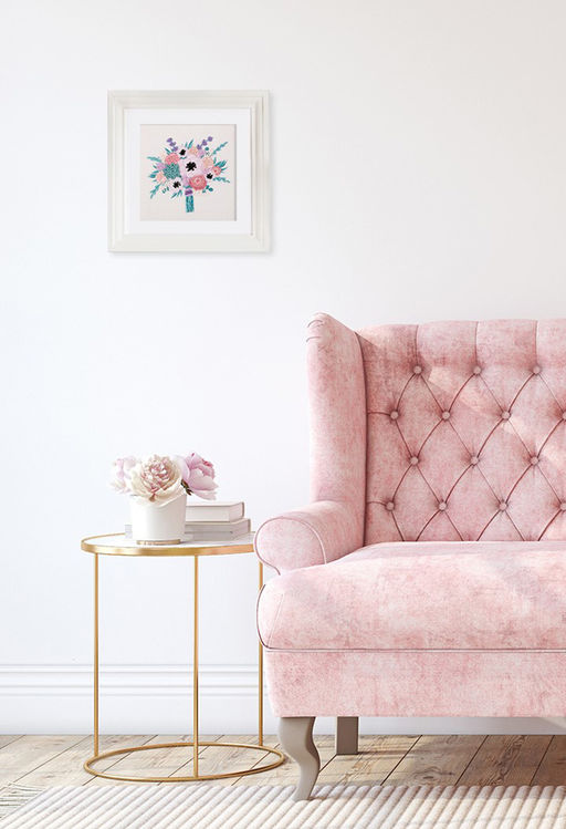 Набор для вышивания PANNA Живая картина JK-2225 Свадебный букет 15 х 15 см