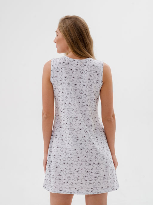 Ночная сорочка женская из кулирки с лайкрой Машенька овечки - Амадэль фото 5