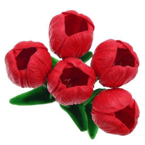 Цветы искусственные "Букет Тюльпанов из 5шт", L10 W10 H34 см