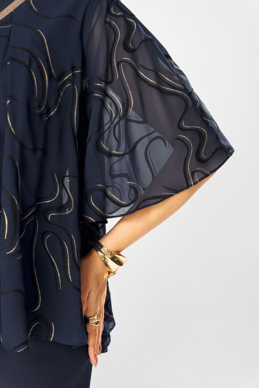 Платье Romanovich Style 1-2400 синий флок