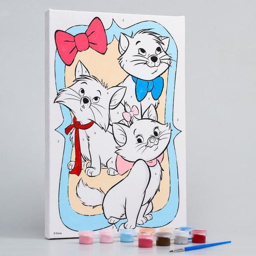 Картина по номерам для детей «Коты Аристократы», 20×30 см