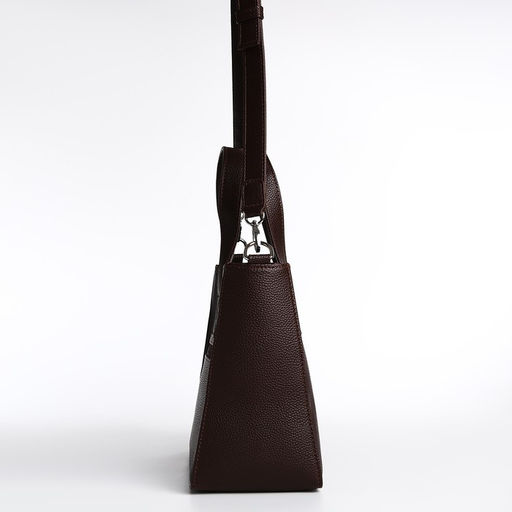 Сумка женская TEXTURA, тоут, средний размер, цвет коричневый фото 5