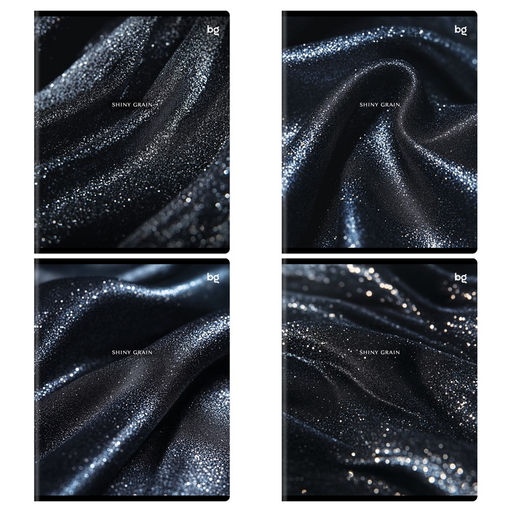 Тетрадь 48л. BG "Shiny grain" клетка (Т5ск48_гп 06756) глиттерная пленка