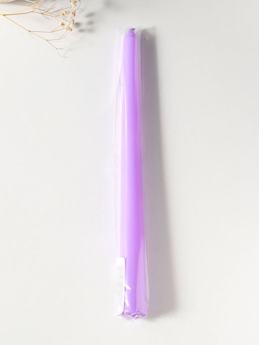 Цена за 2 шт. Свеча античная 25 см, 58 гр, 7 ч, цв. лаванда