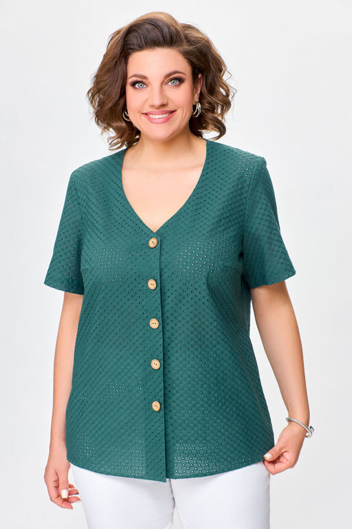 Блуза Swallow 743 изумруд