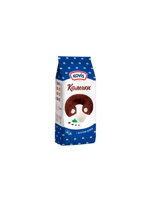 Пирожные "Колечки " c мол. крем " Kovis" 240гр/Раменский/