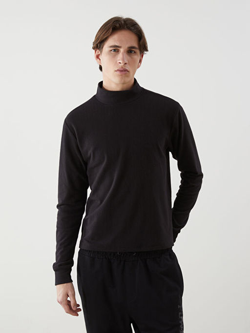 Dik Yaka Erkek Sweatshirt