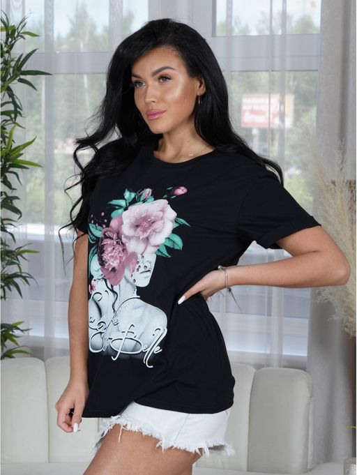 Августина футболка женская (пионы) - Lovetex фото 2