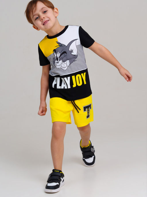 12532061 Комплект для мальчиков: фуфайка (футболка), шорты - Playtoday фото 3