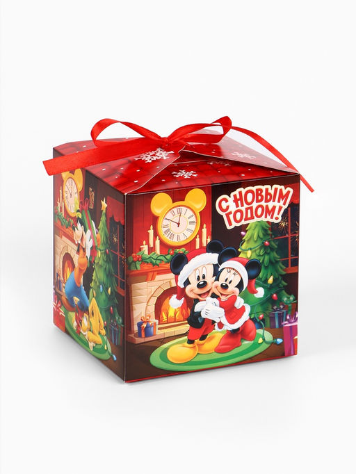 Цена за 3 шт. Коробка складная Уютный Новый год , 12 ? 12 ? 12 см
