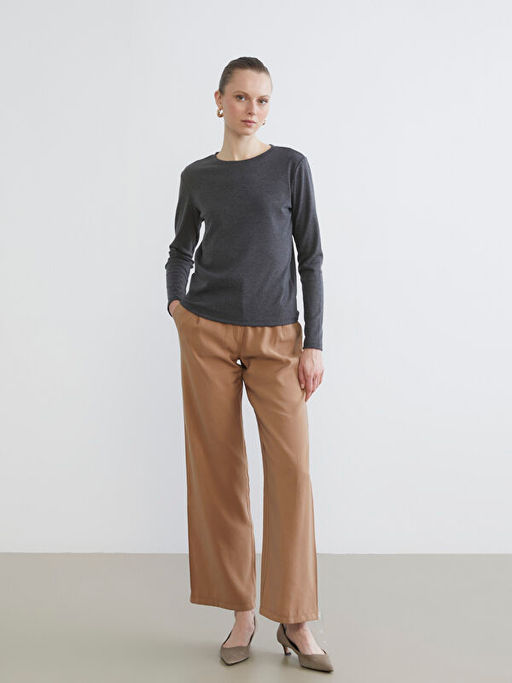 Bisiklet Yaka Kad?n Ti??rt