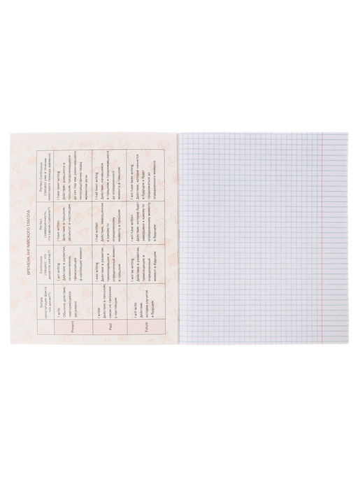 Цена за 4 шт. Предметная тетрадь по английскому языку Calligrata TOP. BlackTone, 48 листов, в клетку, со справочным материалом, обложка из мелованного картона