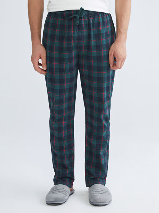 Standart Kal?p Ekose Erkek Pijama Alt