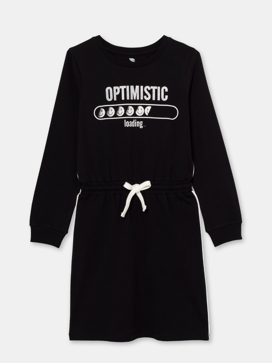 CRB wear/CSJG 63064-22-308 Платье для девочки, черный/Ex.Cherubino