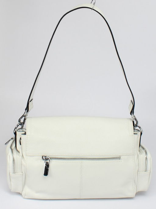 Сумка женская натуральная кожа GU 2033-3626, 1отд, плечевой ремень, белый SALE 259847 - Adelia фото 2