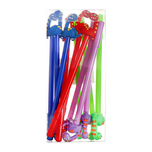 Цена за 12 шт. Ручка - прикол гелевая Динозаврик МИКС - Calligrata фото 7