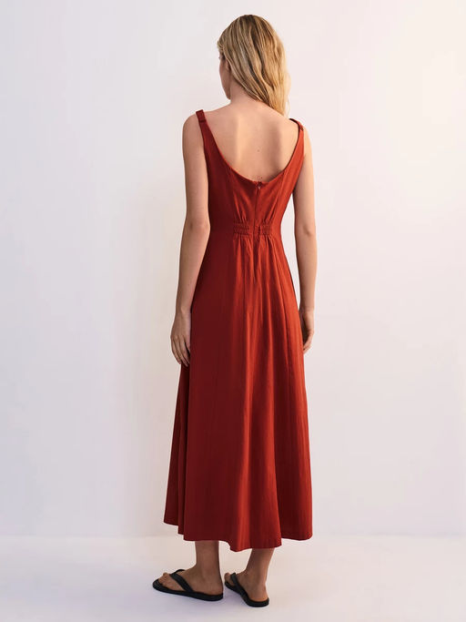 Платье длины миди из хлопка ZR2605022908-21 / Zarina  фото 9