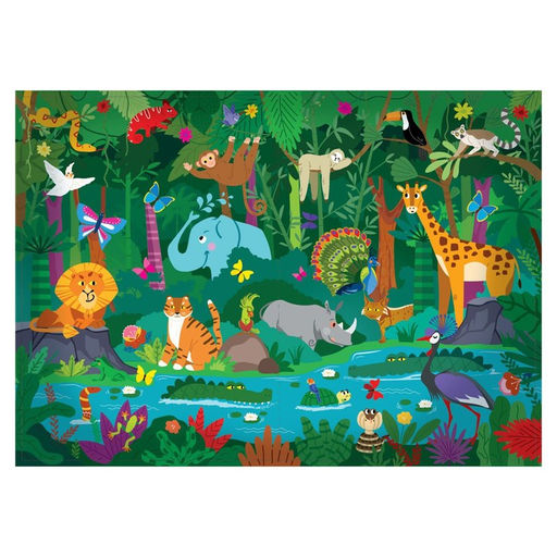 Книга со светящимися наклейками Ночные джунгли, 40 наклеек, 4 стр. - Буква-ленд фото 2