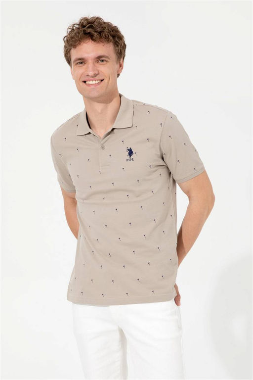 Мужская футболка цвета хаки с воротником-поло Неожиданная скидка в корзине - U.s. polo assn фото 3