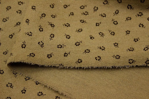 Теплый хлопок Ноктюрн цв.коричневый песок с оливковым оттенком, ш.1.50м, хл-100%, 160гр/м.кв - Купава фото 4