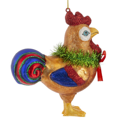 Украшение новогоднее "Петух", L10 W5 H11 см