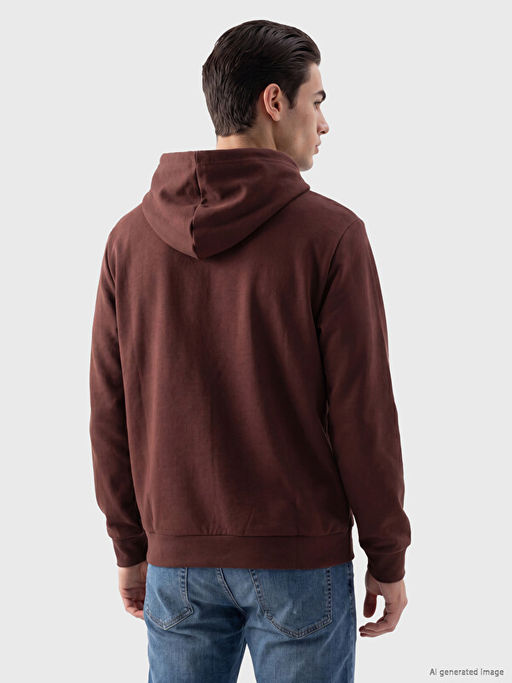 Kap??onlu Erkek Fermuarl? Sweatshirt - Waikiki фото 3