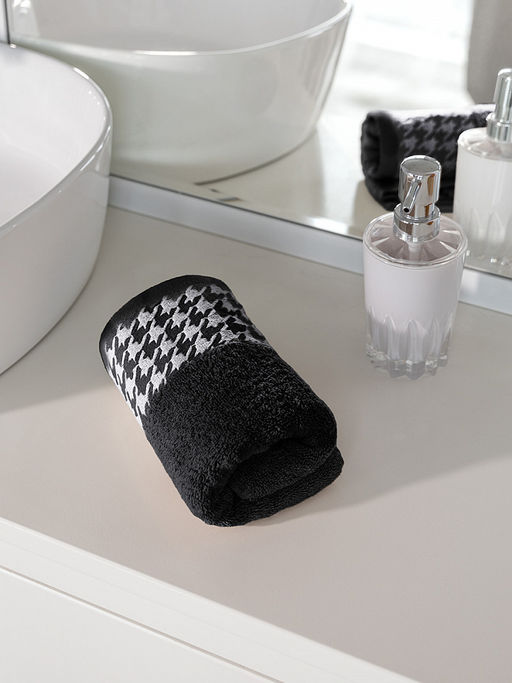 Полотенце для рук 35x70 черный махровая ткань