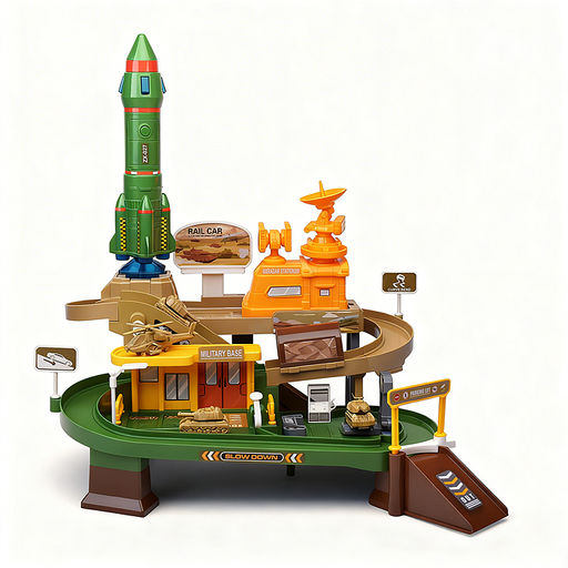 Парковка "Игровой паркинг" (свет, звук, 3 металл машины, самолет) в коробке