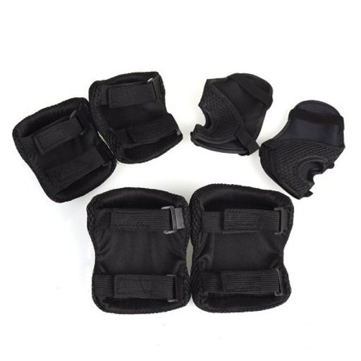 Защита для катания на роликах и велосипеде 6 предметов. 6-18лет / Yan-Fat-B /уп 100/ черный - Галеонтрейд фото 2