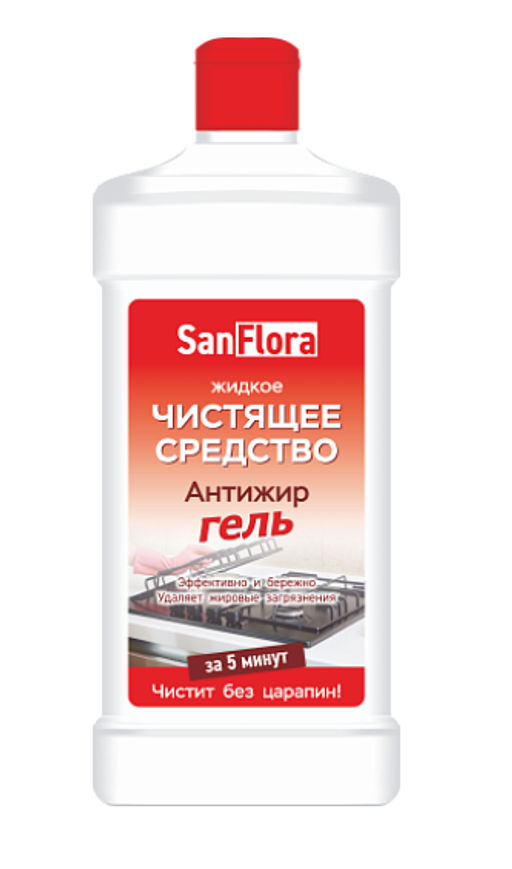 Чистящее средство Гель 500мл ФЛОРА Антижир для кухоннных плит - Flora фото 2