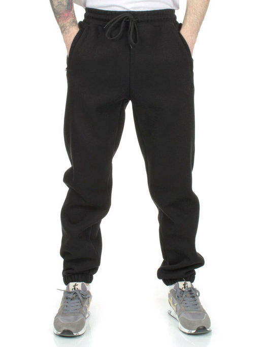 C42BR BLACK Брюки спортивные мужские (90% хлопок, 10% полиэстер) - Фабричный китай фото 3
