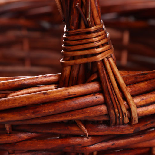 Корзина плетёная для хранения «Плейт», ива, коричневая, набор 3 шт.