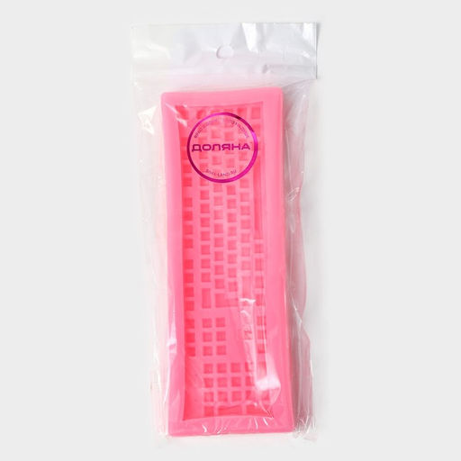 Молд Доляна Клавиатура, силикон, 14.5?4.5?1 см, розовый  фото 5