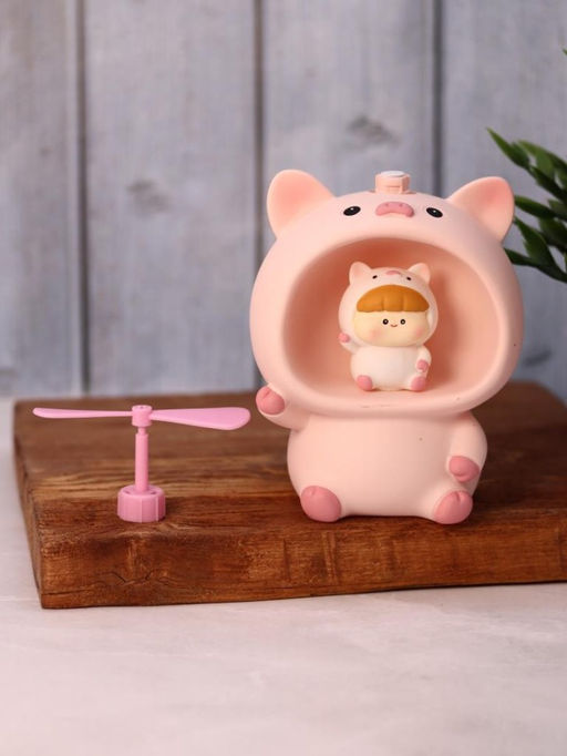 Kопилка - ночник Baby pig fan, pink (13,5 см), пластик