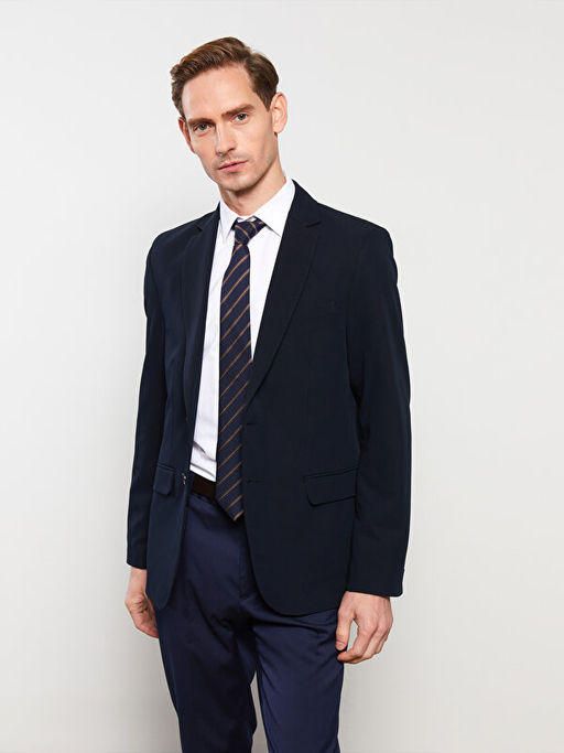 Standart Kal?p Erkek Blazer Ceket
