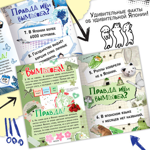 Книга Правда или ложь. 24 факта о Японии, А5, Аниме - Буква-ленд фото 2