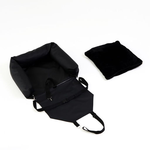 Автокресло для животных, экокожа, черный - Пижон фото 7